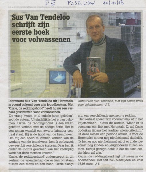susvantendelooschrijftzijneersteboekvoorvolwassenendepostiljon10102013.jpg
